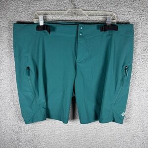 Rapha Mens XXL Teal Blue Trail Fast & Light Shorts Mountain Biking 2XL Outdoors